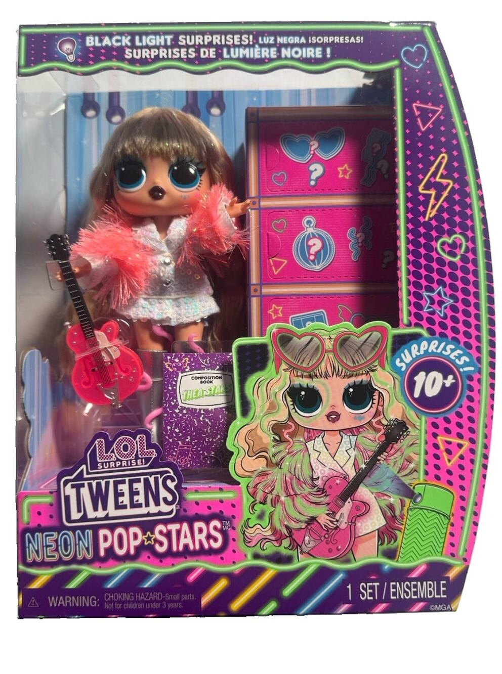 LOL Surprise Tweens Thea Stars Neon Pop Black Light Doll